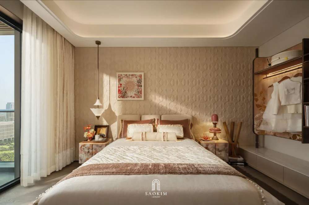 Thiết kế phòng ngủ bé gái penthouse phong cách Contemporary art deco - Khi gu sống được kể bằng ngôn ngữ của chất liệu